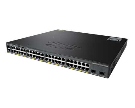 WS-C2960XR-48FPD-I - 48x 1GE RJ45, PoE+ 740W 802.3at, uplink 2x 10G SFP, IP Lite, L3, Stack, Cisco Catalyst 2960-XR Switch