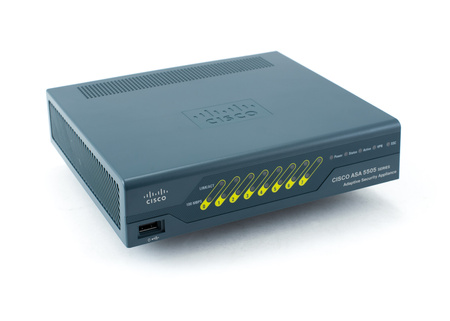 ASA5505-SEC-BUN-K9 - 8x RJ45 FE, Przepustowość 75 Mbps, 25x IPsec VPN, 20x VLAN, opr. SEC Plus, Cisco ASA 5505 Firewall