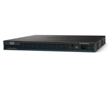 C2901-VSEC/K9 - 2x 1G RJ45, 4 EHWIC, 2 DSP, 256MB CF, 512MB DRAM, Voice UC + Security license, PVDM3-16, max 35 telefonów, Cisco ISR G2 Router
