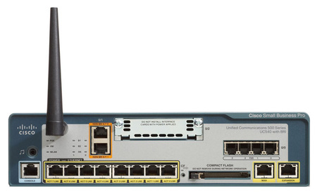 Cisco UC540W System з 4 FXO, 1 VIC Slot