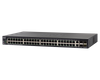 SG350X-48P-K9-EU - 24x 1GE RJ45, PoE+ 382W 802.3at, uplink 4x 10 Gigabit Ethernet (2x 10GB RJ45/SFP+ combo, 2x 10G SFP+), Cisco SMB Switch