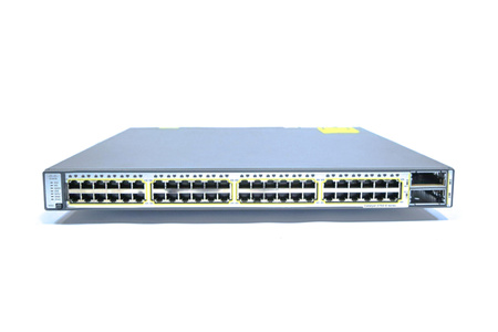 WS-C3750E-48TD-E - 48x 1GE RJ45, uplink 2x 10G X2, IP Services, Stack, L3, Cisco Catalyst 3750-E Switch