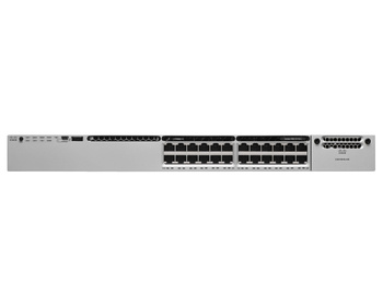 WS-C3850-24P-E - 24x 1GE RJ45, PoE+ 435W 802.3at, Opcjonalny uplink 4x 10G SFP+, Stack, MACsec, opr. IP Services, Warstwa L3, Cisco Catalyst 3850 Switch