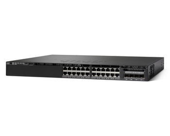 WS-C3650-24PD-L - 24x 1GE RJ45, PoE+ 390W 802.3at, uplink 2x 10G SFP+, LAN Base, L2, Cisco Catalyst 3650 Switch