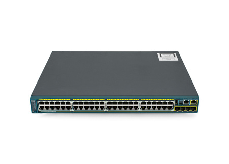 WS-C2960S-48FPS-L - 48x 1GE RJ45, PoE+ 740W 802.3at, uplink 4x 1G SFP, LAN Base, L2, Stack, Cisco Catalyst 2960-S Switch