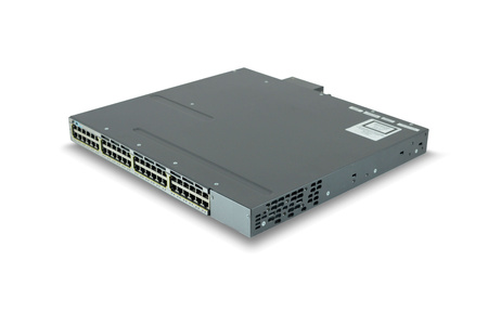 WS-C3750X-48PF-L - 48x 1GE RJ45, PoE+ 800W 802.3at, LAN Base, L2, Stack, Cisco Catalyst 3750-X Switch