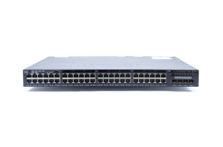 WS-C3650-48TQ-E - 48 10/100/1000 Ethernet та 4x10G Uplink порти, з 250WAC power supply, 1 RU, IP Services feature set, Cisco Catalyst 3650 Optional Стекований Комутатор