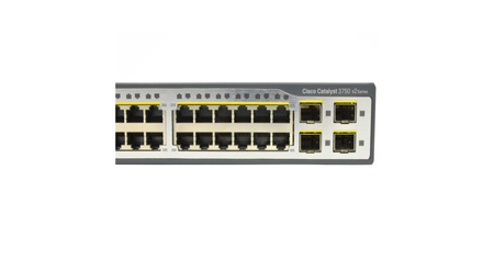 WS-C3750V2-48TS-S - 48 10/100 + 4 SFP, IP Base, Cisco Catalyst 3750V2 Комутатор