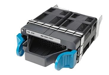 N6K-C6001-FAN-F - przepływ powietrza od zasilacza w kierunku portów, niebieski, Cisco Nexus 5600 Wentylator