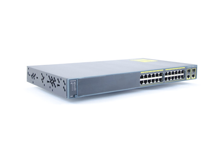 WS-C2960-24TC-L - 24x FE 10/100 RJ45, uplink 2x 1G Combo RJ45/SFP, opr. LAN Base, Warstwa L2, 1U Cisco Catalyst 2960 Switch