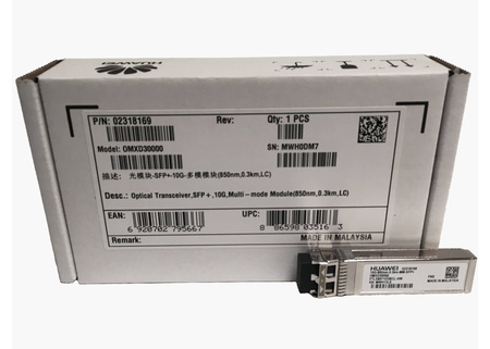 OMXD30000 NEW - Moduł 10G SFP+, MMF, 850nm, LC Duplex, 300m, DDM, Huawei 10GBASE-SR Transceiver