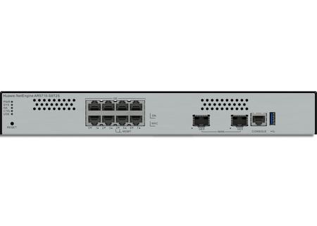 Router NetEngine AR5710-S8T2S - 2 x GE SFP (All WAN ports can be switched to LAN ports), 8 x GE electrical (All LAN ports can be switched to WAN ports),