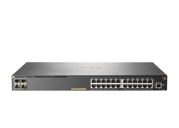 JL261A - 24x 1GE RJ45, PoE+ 370W 802.3at, uplink 4x 1G SFP, L3, HPE Aruba 2930F-24G Switch