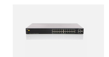 SG200-26P - 24x 1GE RJ45, PoE 100W 802.3af, uplink 2x 1GE SFP/RJ45 Combo, Cisco SLM2024PT SMB Switch