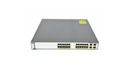 WS-C3750G-24TS-S1U - 24x 1G RJ45, 4x 1G SFP, IP Base, L3, Stack, Catalyst 3750G Комутатор