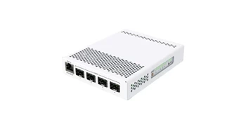 CRS305-1G-4S+IN - 1x Gigabit Ethernet, 4x SFP+, PoE, zarządzany MikroTik Przełącznik sieciowy