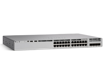 C9200L-24P-4X-A - 24x 1G RJ45 PoE+ 370/740W, 4x 10G SFP+, Network Advantage, Cisco Catalyst 9200L Switch