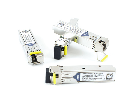 SFP-WDM-3KM-1550-CML - Moduł 1G WDM SFP, SMF, TX:1550nm/RX:1310nm, LC Simplex, 3km, DDM, CML Transceiver