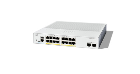 C1200-16P-2G - 16x 1GE RJ45, PoE+ 120W 802.3at, uplink 2x 1G SFP, warstwa 3, Chłodzenie Pasywne, Cisco C1200 Switch