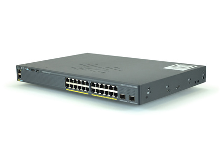 WS-C2960X-24TD-L - 24x 1GE RJ45, 2x 10G SFP+, LAN Base, Cisco Catalyst 2960X Комутатор