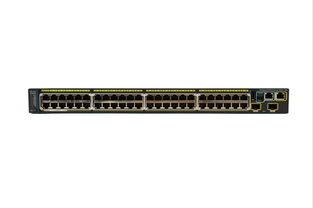 WS-C2960S-48FPD-L - 48x 1GE RJ45, PoE+ 740W 802.3at, uplink 2x 10G SFP+, opr. LAN Base, Warstwa L2, 1U, Stack, Cisco Catalyst 2960-S Switch