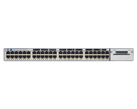 WS-C3750X-48PF-L - 48x 1GE RJ45, PoE+ 800W 802.3at, LAN Base, L2, Stack, Cisco Catalyst 3750-X Switch