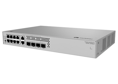 S220S-10PN4JX - 8x 1GE RJ45, 6x PoE+, uplink 2x 10GE SFP+,2x 2.5 GE RJ45, zasilacz AC, niezarządzalny, Huawei eKitEngine S220S Switch