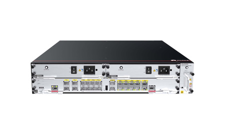 Router Huawei AR6280 zawiera 1x SRU slot, 4x SIC slot, 2x WSIC slot, 2x XSIC slot, 2x power slot