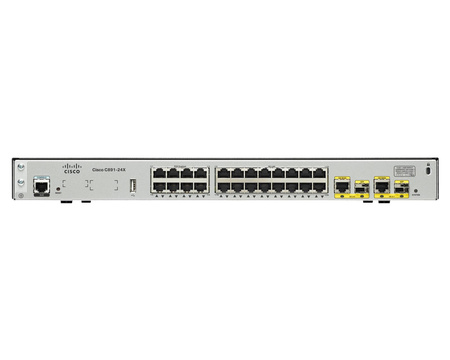 C891-24X/K9 - 2x 1GE combo RJ45/SFP WAN, 24x 1G RJ45 (8x PoE) LAN, Cisco 890 Router