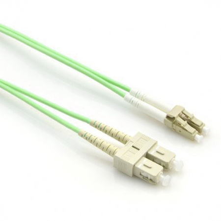 Wielomodowy dupleksowy patchcord światłowodowy LC-SC o długości 10m OM5 50/125 µm