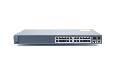 WS-C2960-24PC-L - 24x FE 10/100 RJ45, PoE 370W 802.3af, uplink 2x 1G Combo RJ45/SFP, opr. LAN Base, Warstwa L2, 1U, Cisco Catalyst 2960 Switch