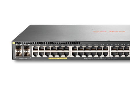 JL557A - 48x 1GE RJ45, PoE+ 740W 802.3at, uplink 4x 1G SFP, L3, HPE Aruba 2930F-48G Switch