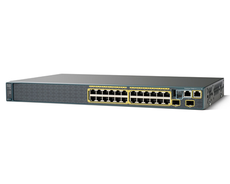 WS-C2960S-24TS-S - 24x 1GE RJ45, uplink 2x 1G SFP, ПО LAN Lite, Покоління L2, Cisco Catalyst 2960-S Комутатор