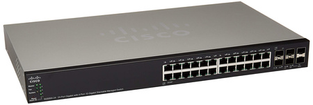 Комутатор Cisco Stackable Managed 24x 1GE [RJ45], 4-Порти 10-Gigabit