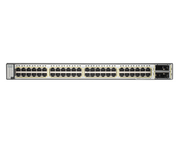 WS-C3750E-48PD-S - 48x 1GE RJ45, PoE 420W 802.3af, uplink 2x 10G X2, IP Base, Stack, L3, Cisco Catalyst 3750E Switch