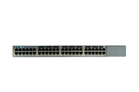 WS-C3750X-48PF-L - 48x 1GE RJ45, PoE+ 800W 802.3at, LAN Base, L2, Stack, Cisco Catalyst 3750-X Switch