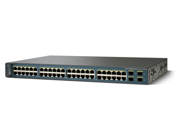 WS-C3560V2-48PS-E - 48 10/100 PoE, 4 SFP, IP Services, Cisco Catalyst 3560V2 Switch