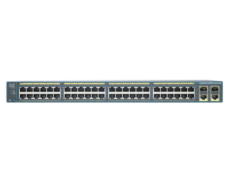 WS-C2960-48TC-L - 48x FE 10/100 RJ45, uplink 2x 1G Combo RJ45/SFP, opr. LAN Base, Warstwa L2, 1U, Cisco Catalyst 2960 Switch