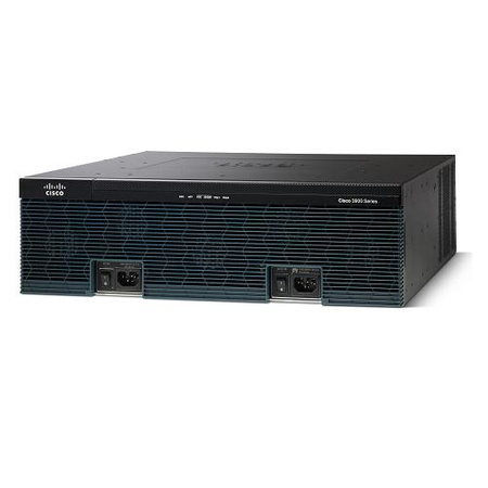 Роутер Cisco 3925E router /SPE200,4GE (2xRJ45 2xCOMBO), 3EHWIC,3DSP,2SM,256MBCF,1GBDRAM,SEC, PVDM3-64, UC та SEC License, 900 Мб/с