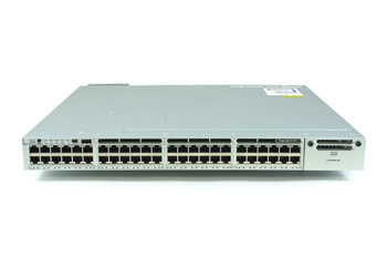 WS-C3850-48F-L - 48x 1G RJ45, PoE+ 800W 802.3at, 1100W, LAN Base, Stack, MACsec, L2, Cisco Catalyst 3850 Switch