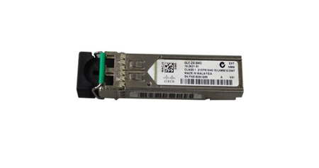 GLC-ZX-SMD - Moduł 1G LR SFP, SMF, 1550nm, LC Duplex, 70-100 km, Rozszerzony zakres temperatur, DOM, 1000BASE-ZX Cisco Transceiver