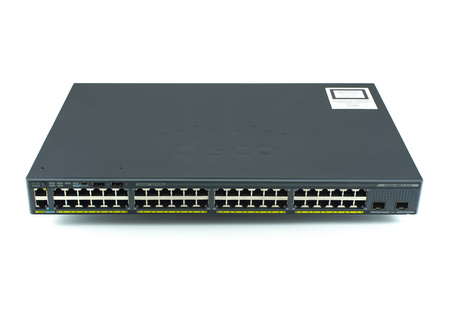WS-C2960X-48TD-L - 48x 1GE RJ45, uplink 2x 10G SFP+, ПО LAN Base, Cisco Catalyst 2960-X Комутатор