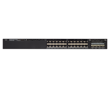 WS-C3650-24PDM-S - 24x 1GE RJ45, PoE+ 802.3at 390W, uplink 2x10G SFP+ 2x 1G SFP, Zasilacz 640W, 1RU, L3, IP Base, Cisco Switch Catalyst 3650
