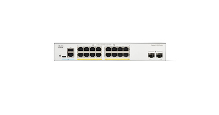 C1200-16P-2G - 16x 1GE RJ45, PoE+ 120W 802.3at, uplink 2x 1G SFP, warstwa 3, Chłodzenie Pasywne, Cisco C1200 Switch