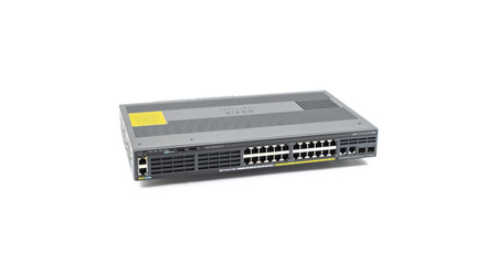 WS-C2960X-24PSQ-L - 24x 1GE, PoE+ 110W 802.3at, uplink 2x 1GE SFP, 2x 1GE RJ45, LAN Base, L2, Pasywne chłodzenie, Cisco Catalyst 2960X Switch