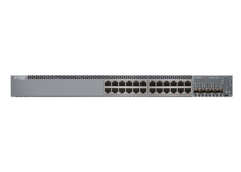 EX2300-24P - 24x 1GE RJ45, PoE+ 802.3at 370W, uplink 4x 1/10G SFP+, L3, Juniper EX2300-24P Switch