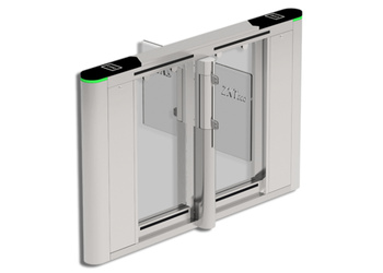 TS-SBTL8200 - Sensoryczna dwupasmowa bramka z modułową konstrukcją do kontroli dostęu, wykonana ze stali nierdzewnej SUS404+akryl