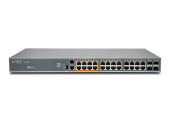 EX2300-24MP - 16x 1GE RJ45, 8x 1/2.5GE RJ45, PoE+ 802.3at 380W, uplink 4x 1/10G SFP+, L3, Juniper EX2300-24MP Switch