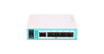 CRS106-1C-5S - Gigabit Ethernet 1x Combo, 5x SFP, obsługa PoE, biały MikroTik Switch