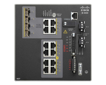 IE4000-8GT4G-E - with 8 GE Copper, 4 GE combo uplink ports Cisco IE4000 Switch